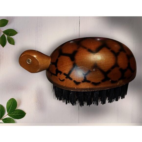 Vintage Turtle Shoe, Fabric Grooming Brush - Picture 3 of 6